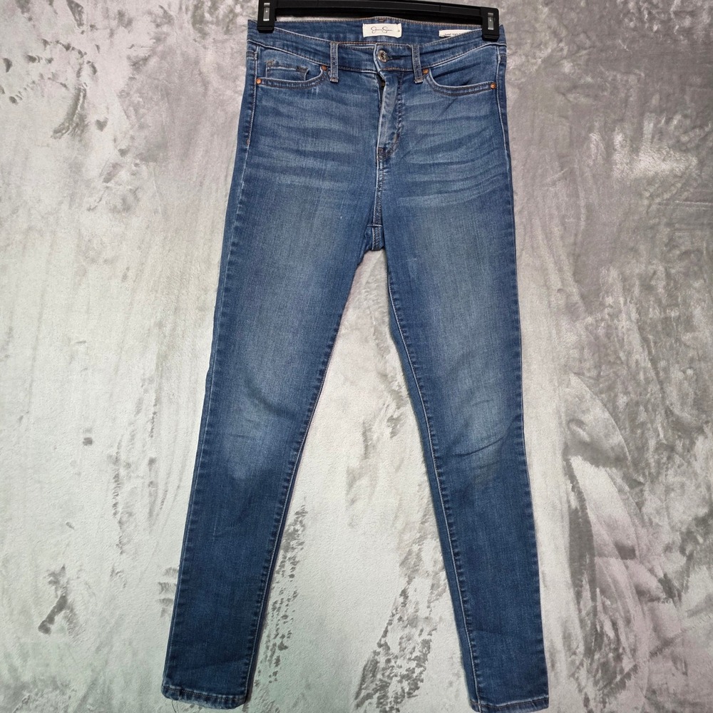 Jessica Simpson Adored High Rise Skinny Jeans Medium Wash Denim Size 27
